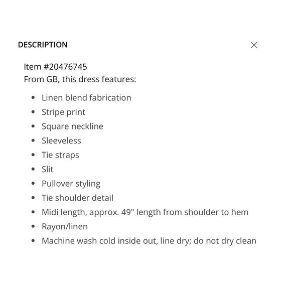 Gianni Bini linen striped midi dress yellow pink turquoise small NWT - Picture 8 of 8